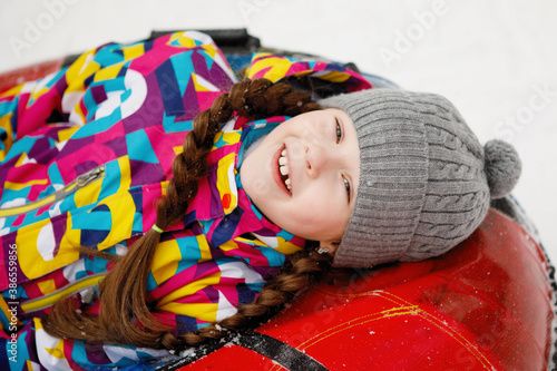 Concept of winter fun, leisure and recreation.