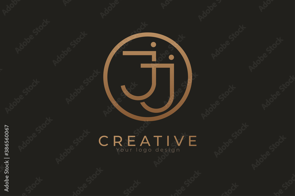 Abstract initial letter J and J logo, usable for branding and business logos, Flat Logo Design Template, vector illustration Abstract initial letter J and J logo, usable for branding and business logos, Flat Logo Design Template, vector illustration
