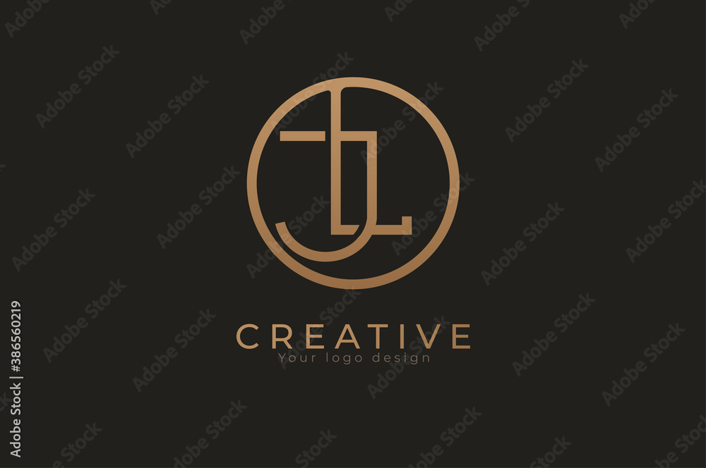 Abstract initial letter J and L logo, usable for branding and business logos, Flat Logo Design Template, vector illustration Abstract initial letter J and L logo, usable for branding and business logos, Flat Logo Design Template, vector illustration