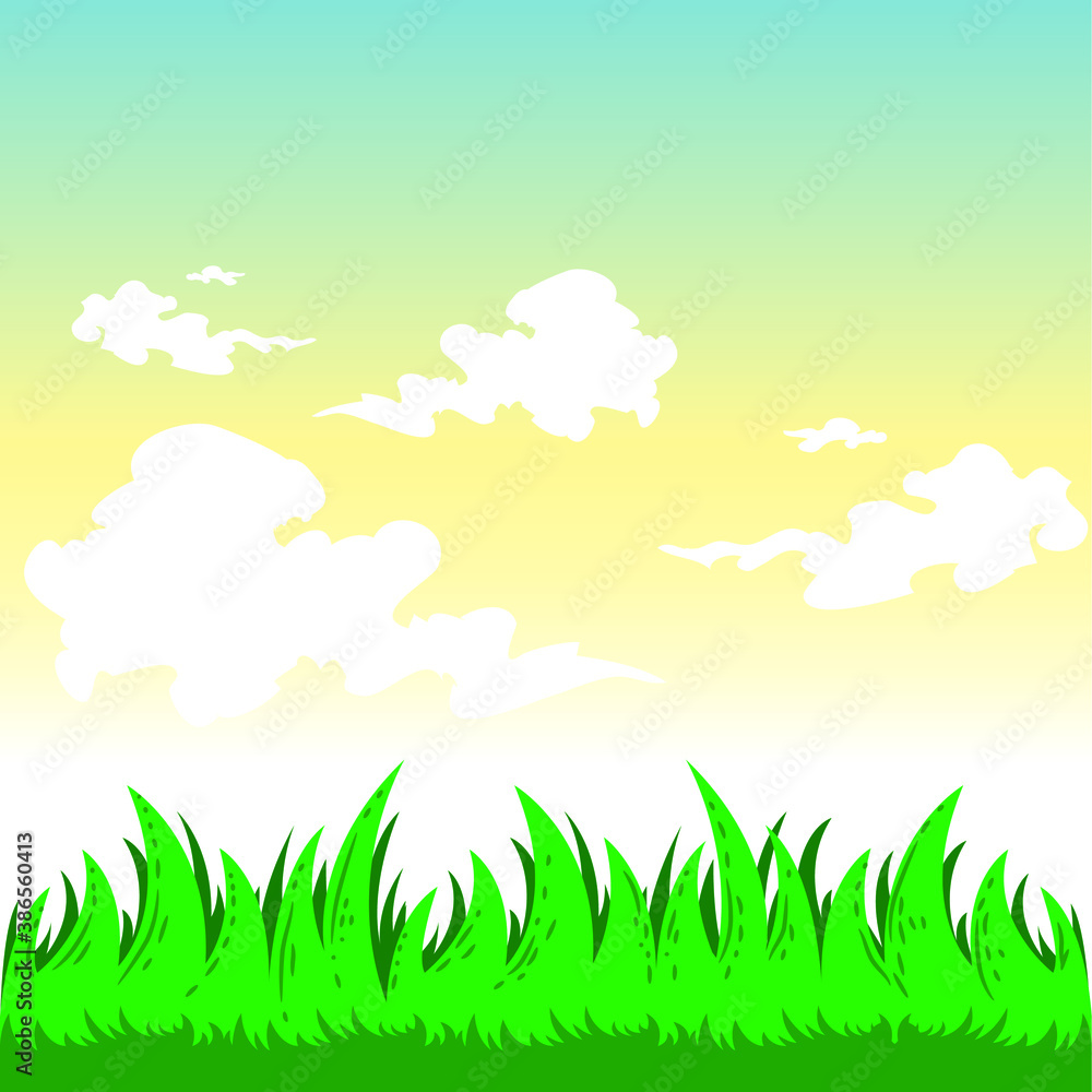 vector illustration of grass