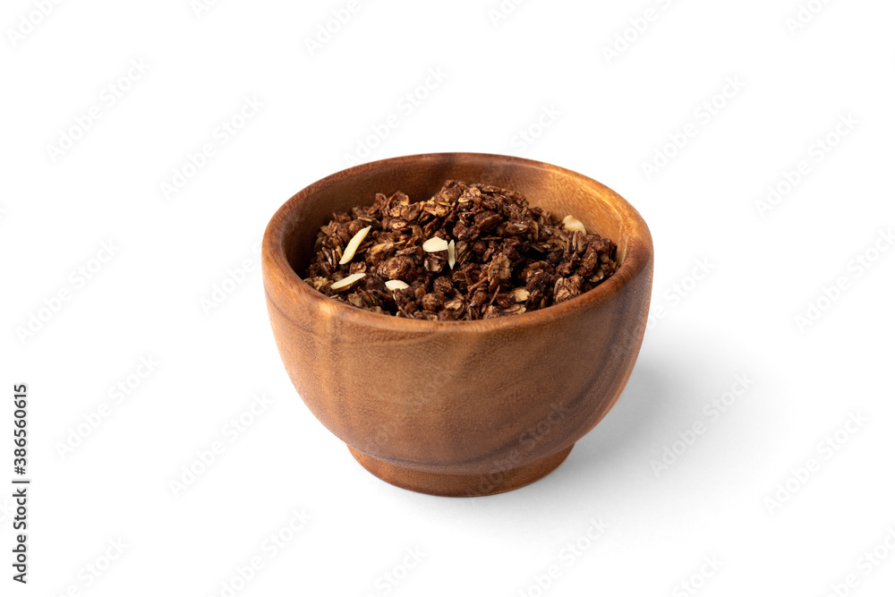 Granola isolated on white background. Granola isolated on white background.
