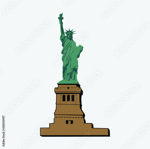 Legend liberty stupa illustration vector