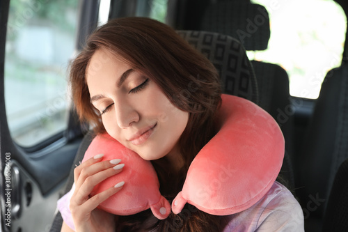 Beautiful young woman with ...