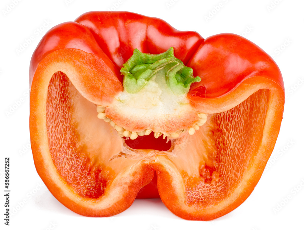 Sweet pepper on white background Sweet pepper on white background