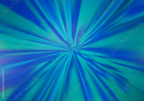 Light BLUE vector glossy bokeh pattern.
