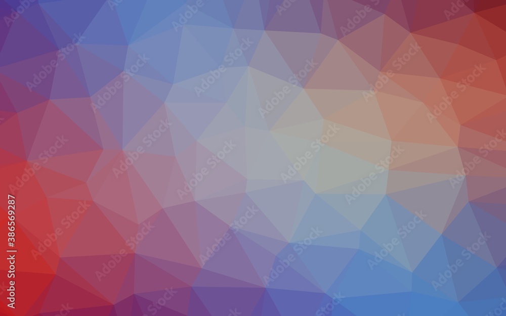 Light Blue, Red vector abstract mosaic background. Light Blue, Red vector abstract mosaic background.