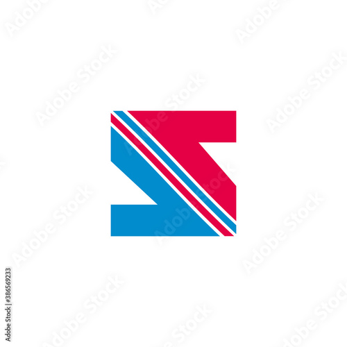 Free Download abstract opposite arrow colorful geometric logo vector - GFXLoad