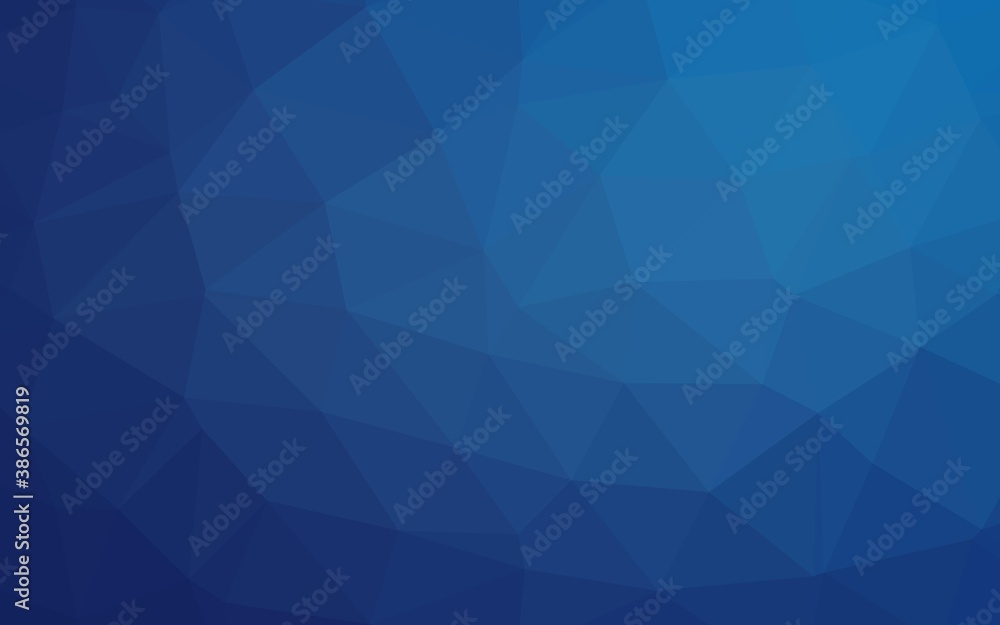 Light BLUE vector polygon abstract layout. Light BLUE vector polygon abstract layout.