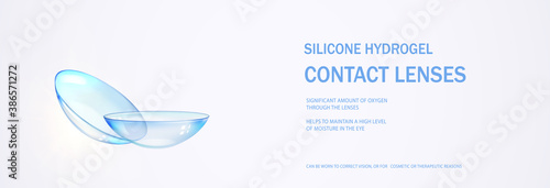 Panoramic design template box contact lens.