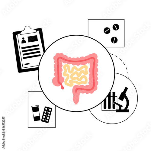 intestine logo concept