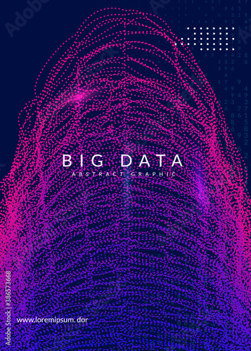 Digital technology abstract background. Artificial intelligence, deep learning and big data concept. 