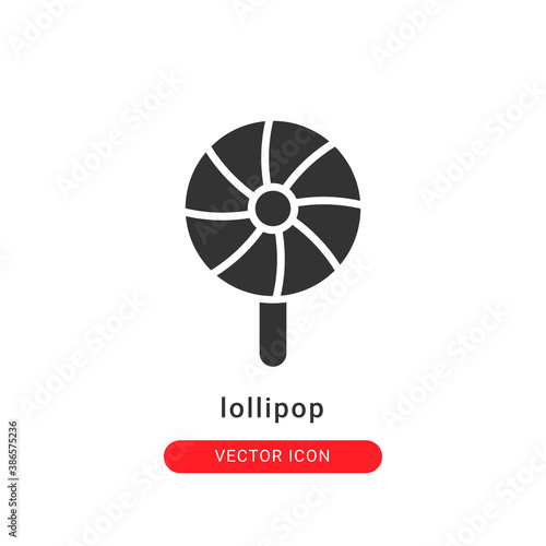 lollipop icon vector illustration. lollipop icon outline design.