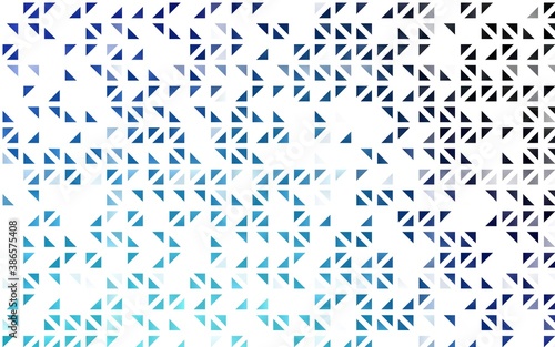 Light BLUE vector layout with lines  triangles.