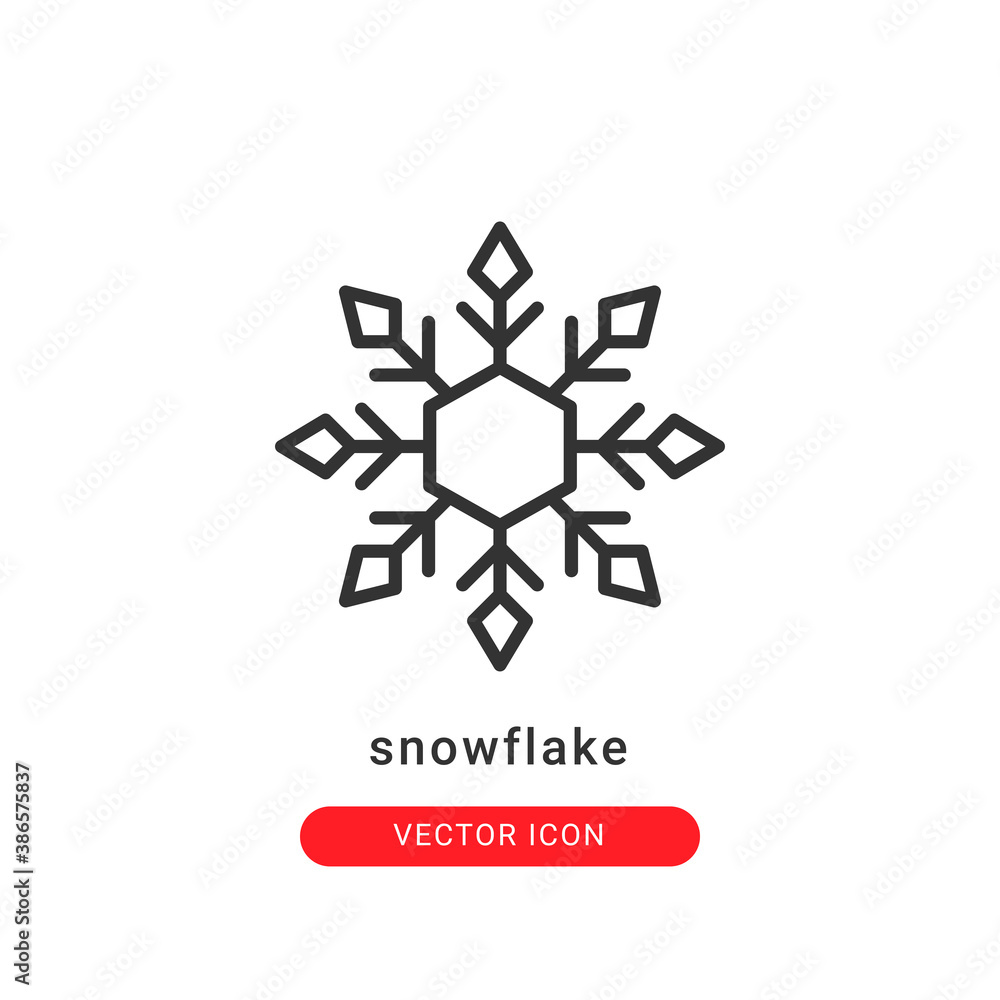 snowflake icon vector illustration. snowflake icon outline design. snowflake icon vector illustration. snowflake icon outline design.
