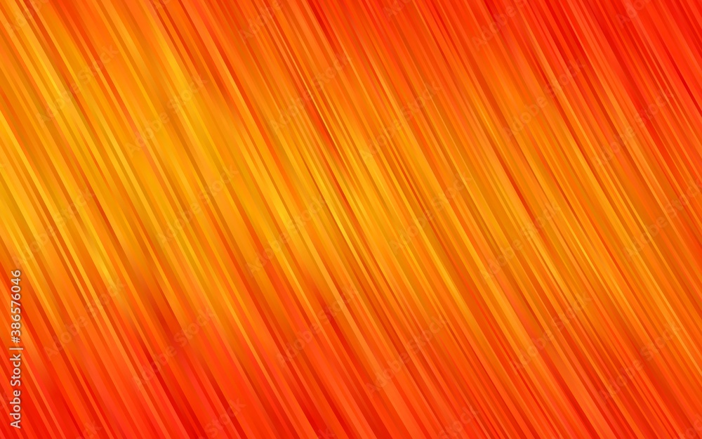 Fototapeta Light Orange vector template with bent lines.