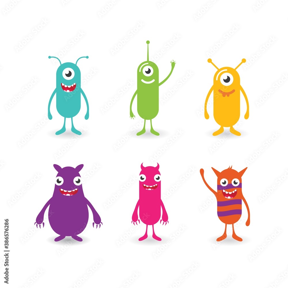 Monster cartoon character Monster cartoon character