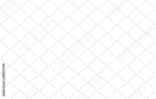 Vector geometric baroque fabric seamless texture. Line texture. Isolated on white background.