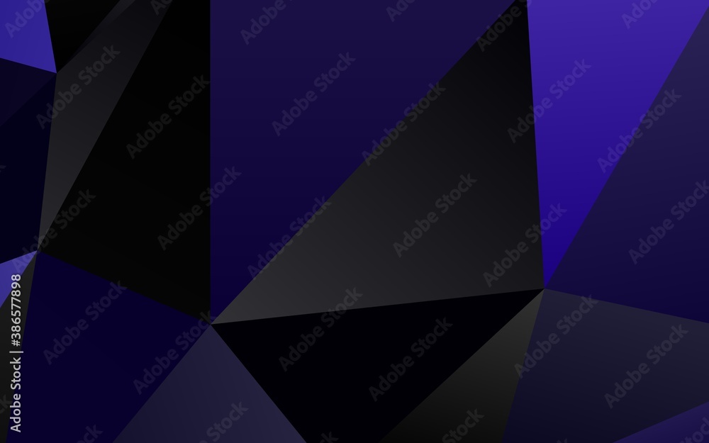 Dark Purple vector abstract polygonal cover.