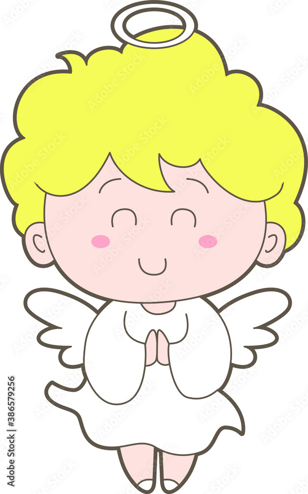 Cute Angel holding hands togerther Cute Angel holding hands togerther