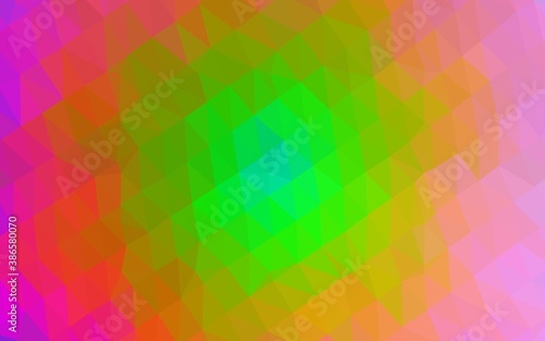 Wallpaper Mural Light Multicolor, Rainbow vector blurry triangle pattern. Torontodigital.ca