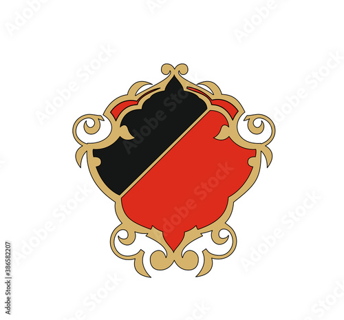 FRAME VINTAGE GOLD ILLUSTRATION ROYAL CREST