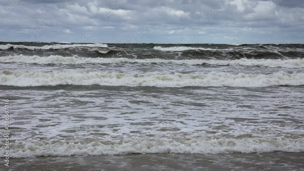 Baltic Sea beach on the Vistula Spit in Skowronki village near Katy Rybackie in Poland Baltic Sea beach on the Vistula Spit in Skowronki village near Katy Rybackie in Poland