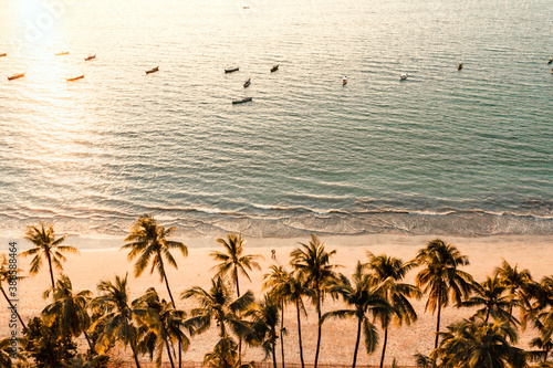 sunset on the beach