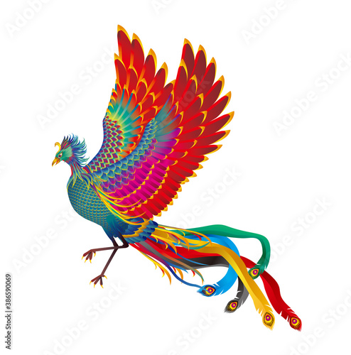 空想の霊獣.鳳凰.チャイニーズフェニックス.