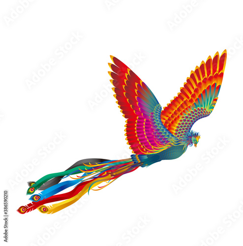 空想の霊獣.鳳凰.チャイニーズフェニックス.