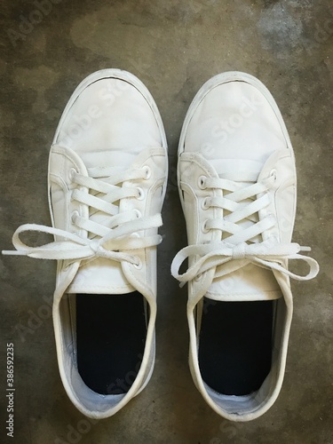 old worn out shoes