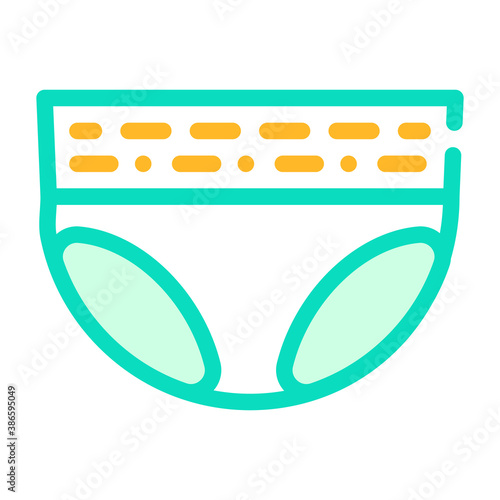 diaper for old human color icon vector illustration