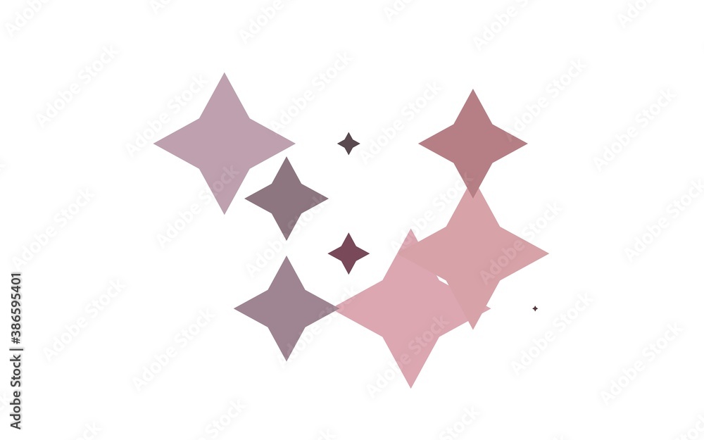 Obraz premium Light Black vector cover with small and big stars.