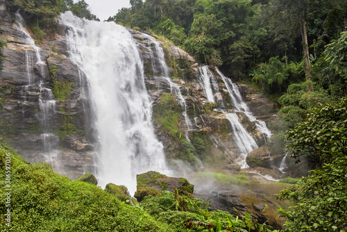 Wachirathan Waterfall at Doi Inthanon National Park  Mae Chaem District  Chiang Mai Province  Thailand.