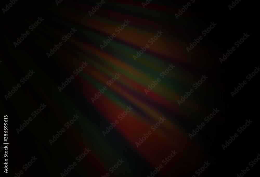 Dark Black vector background with straight lines.