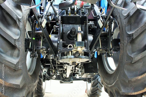 A close up of Farm Tractors with engine