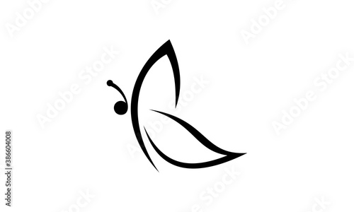 Canvas Print butterfly logo