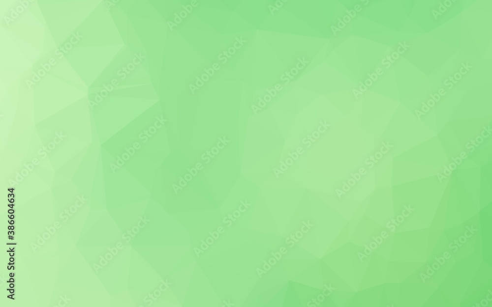 Fototapeta premium Light Green vector shining triangular pattern.