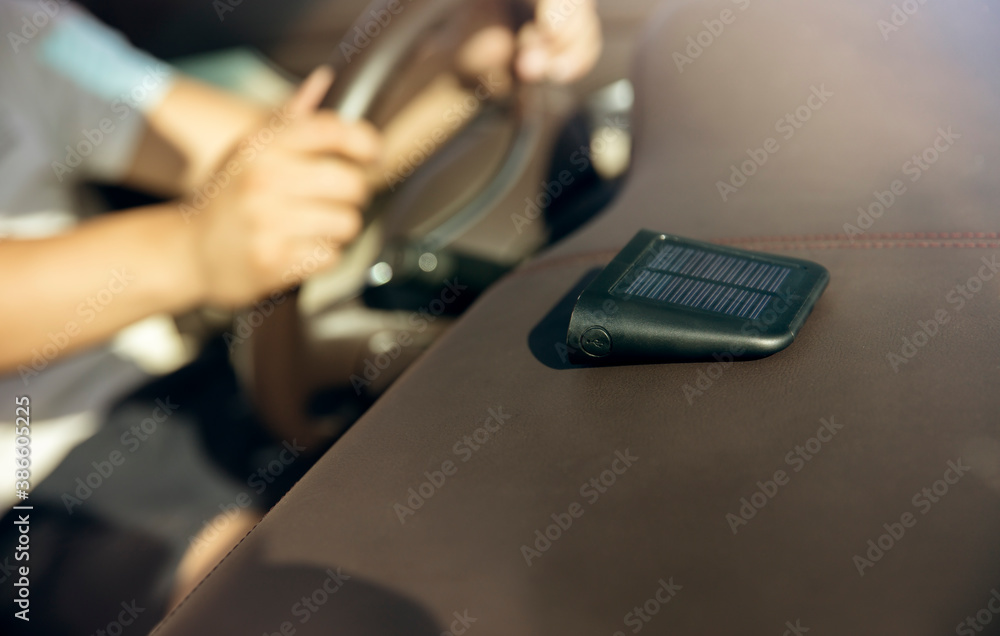 Unlimited car tire pressure monitoring equipment is placed in front of the car Unlimited car tire pressure monitoring equipment is placed in front of the car
