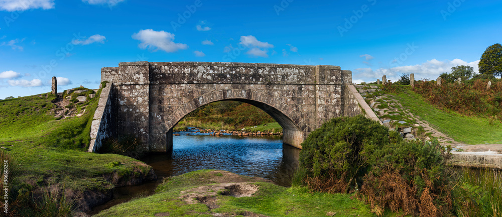 Cadover Bridge on Plym River in Burrator Reservoir - Dartmoor National Park