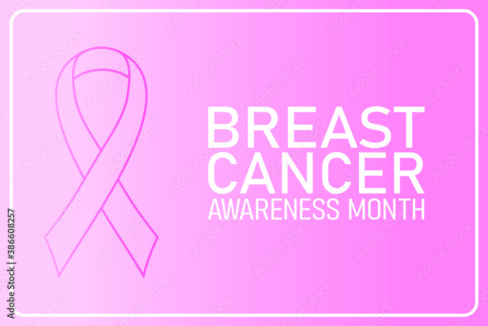 Vector illustration for the Breast cancer awareness month, October Vector illustration for the Breast cancer awareness month, October