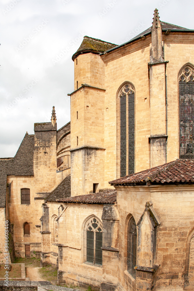 Sarlat la Canéda. Cathédrale Saint-Sacerdos. Dordogne. Nouvelle-Aquitaine