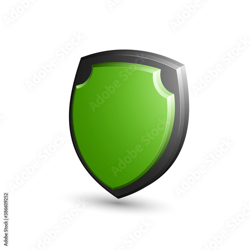Protected guard shield concept. Safety badge color icon. Privacy colorful banner shield. Security label. Defense tag. Presentation shining sticker shield. Defense safeguard sign. illustration