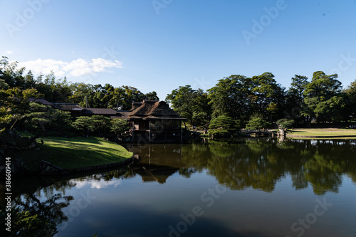 日本庭園の眺望