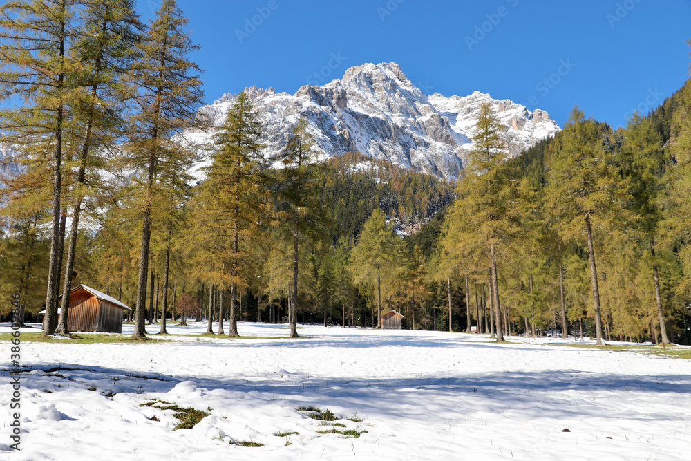 Fototapeta premium Fischleintal, Sextner Dolomiten