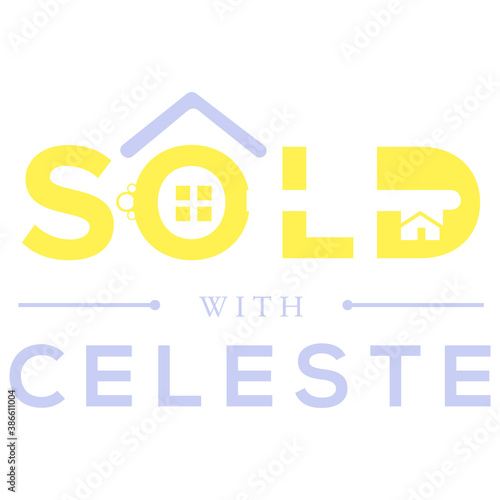 Sold with celeste logo template