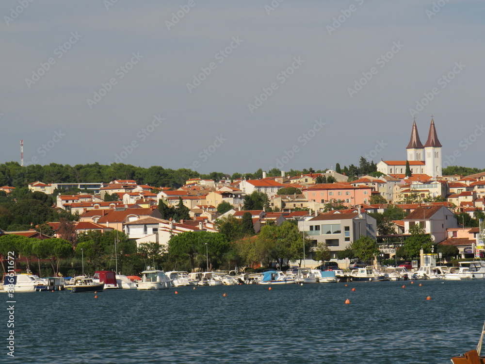 Hafen, Marina in Medulin, Istrien, Kroatien