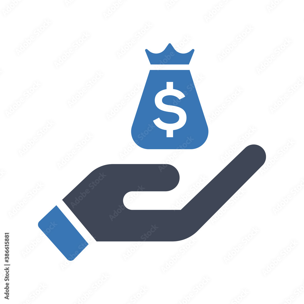 Cash money icon Cash money icon