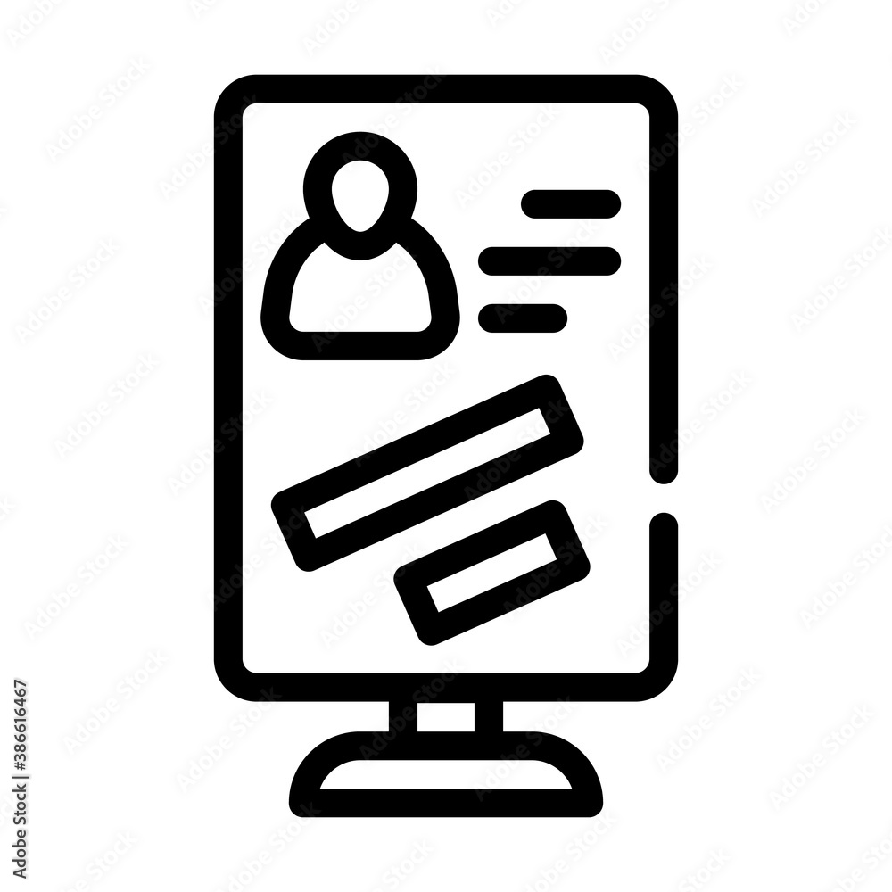 citylight banner with candidate line icon vector illustration citylight banner with candidate line icon vector illustration