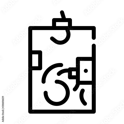 ballot box line icon vector illustration sign