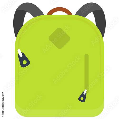 

A school kids backpack with shoulder belts
 photo